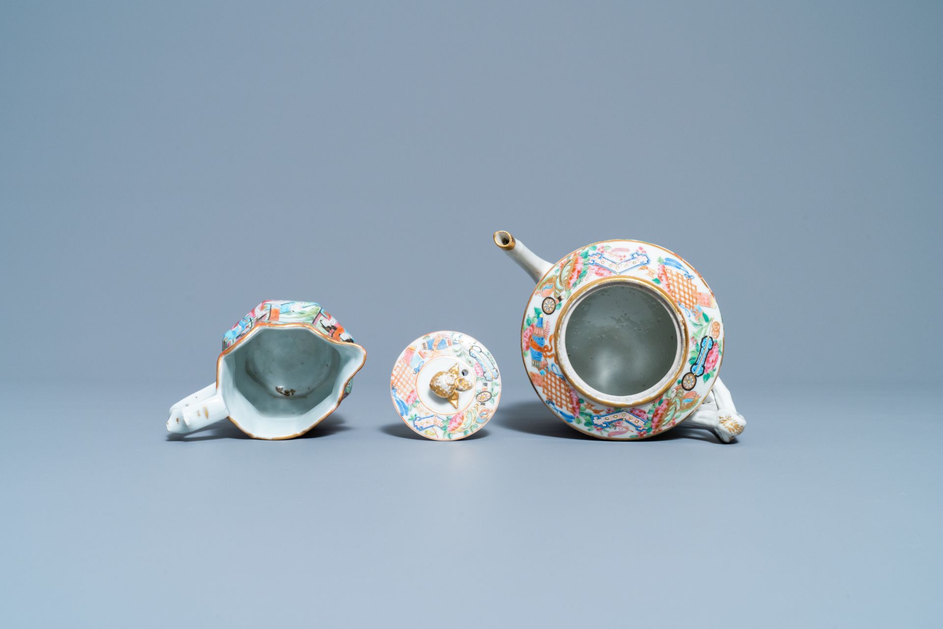 A Chinese Canton famille rose tea service, 19th C. - Bild 6 aus 27