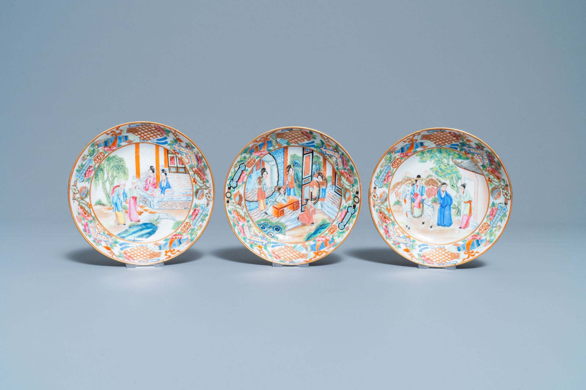 A Chinese Canton famille rose tea service, 19th C. - Bild 20 aus 27