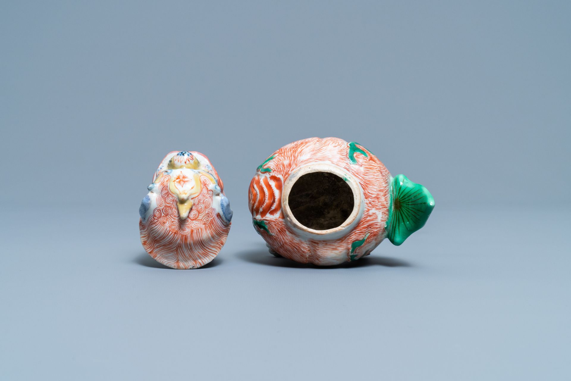 A Chinese wucai 'luduan' censer, Transitional period - Image 6 of 11