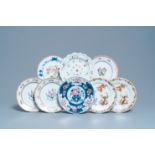 Eight Chinese famille rose plates, Qianlong