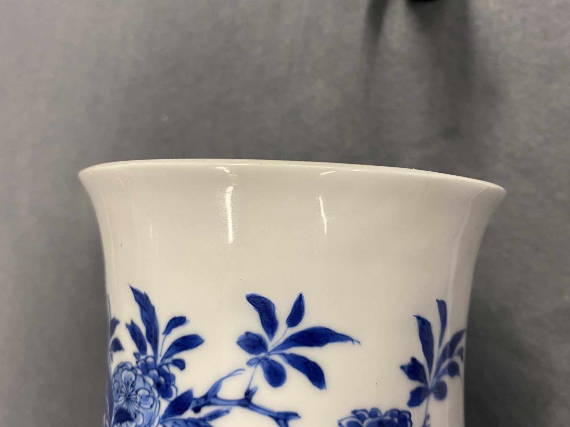 A Chinese blue and white vase with female musicians and dancers, Kangxi - Image 7 of 25