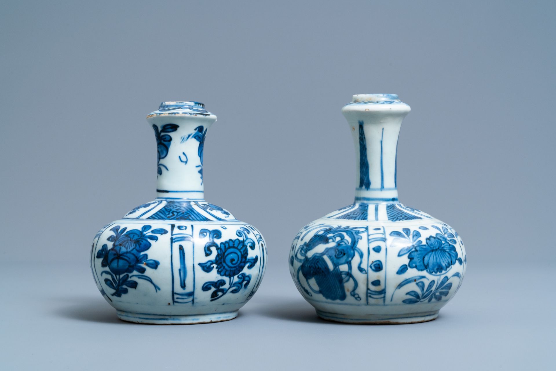 Two Chinese blue and white kendi, Wanli - Image 5 of 7