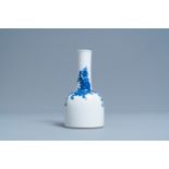 A Chinese blue and white mallet 'phoenix' vase, Kangxi mark, 19/20th C.