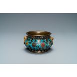 A Chinese cloisonne censer, Ming