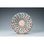 A Hispano-Moresque 'IHS' lusterware dish, Manises, Spain, 15th C.