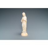 An ivory figure of a Madonna, probably Dieppe, France, 19th C.