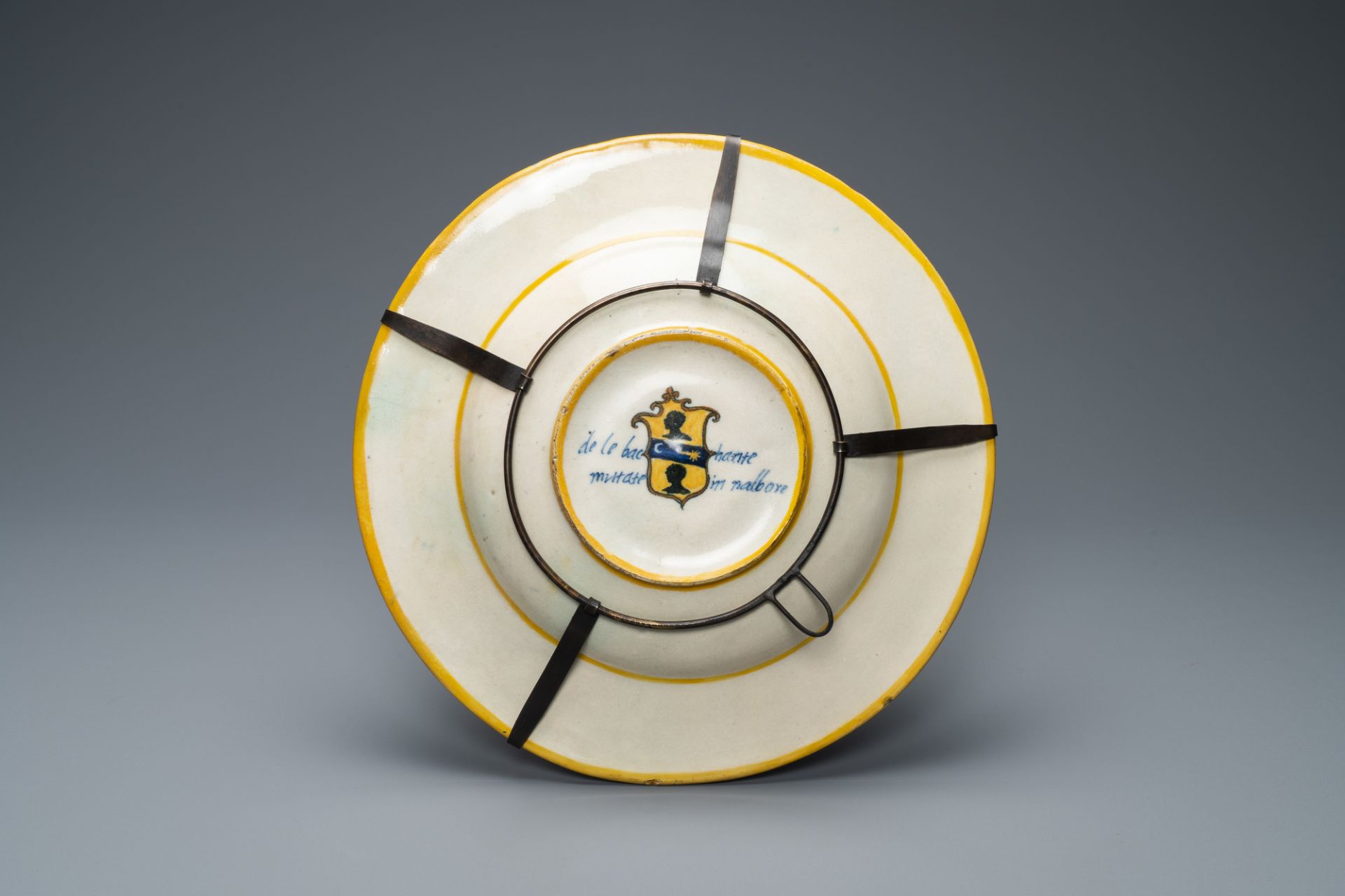 An Italian maiolica mythological subject 'The transformation of the Maenads' dish from the Lanciarin - Image 2 of 4