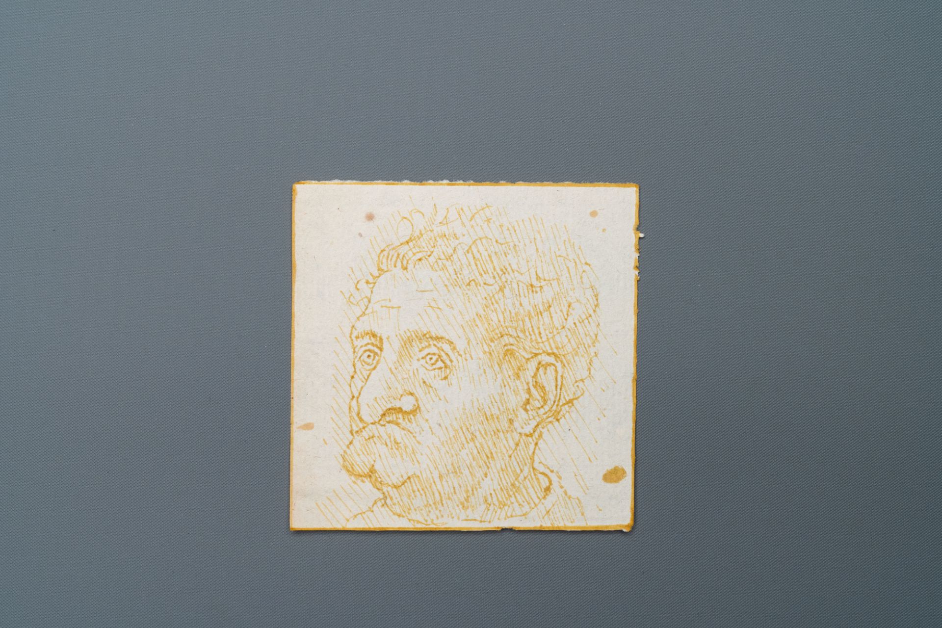 Italian school, after Leonardo da Vinci, pen and brown ink on paper, late 19th C.: Ten caricatures - Image 10 of 21