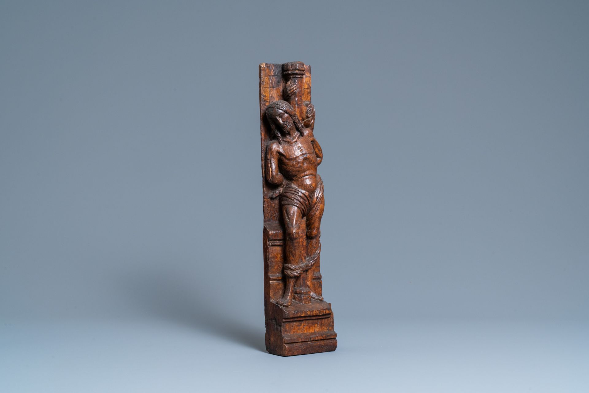 An oak figure of Christ at the column, Rhine Valley, Germany, ca. 1500