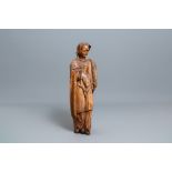 A large wooden figure of Saint Barbara, Germany, 16th C.