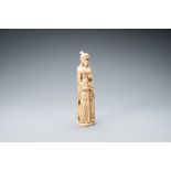 An ivory triptych figure depicting Joan of Arc, Dieppe, France, 19th C.