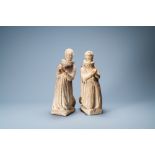 A pair of marble figures of the praying Albert VII, Archduke of Austria and his wife Isabella, proba