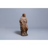 A large oak figure of an angel holding the Instruments of the Passion, Germany or Mosan region, 16th
