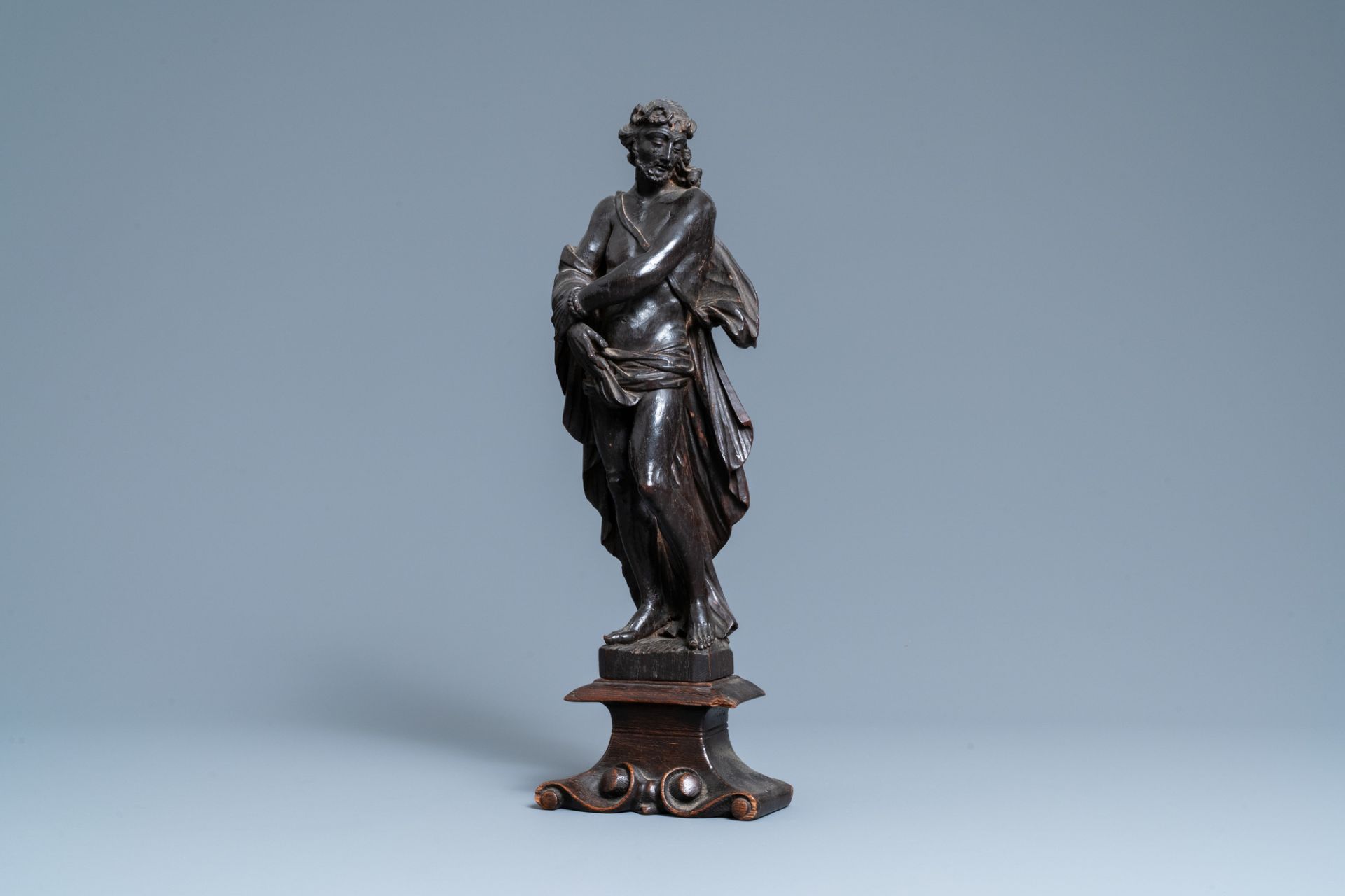 An oak 'Ecce Homo' figure, ca. 1600