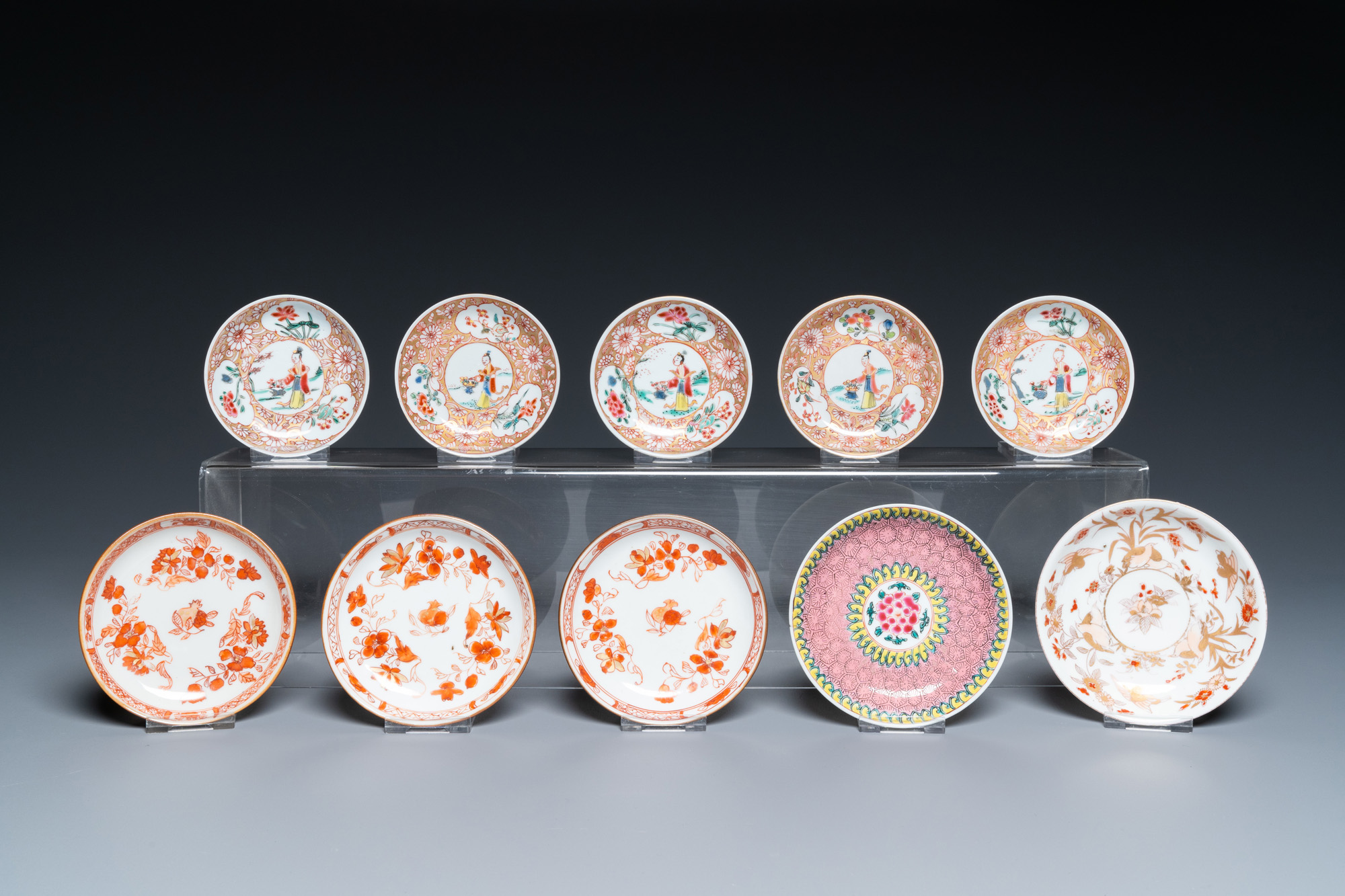 A collection of Chinese famille rose tea wares, Yongzheng/Qianlong - Image 2 of 29