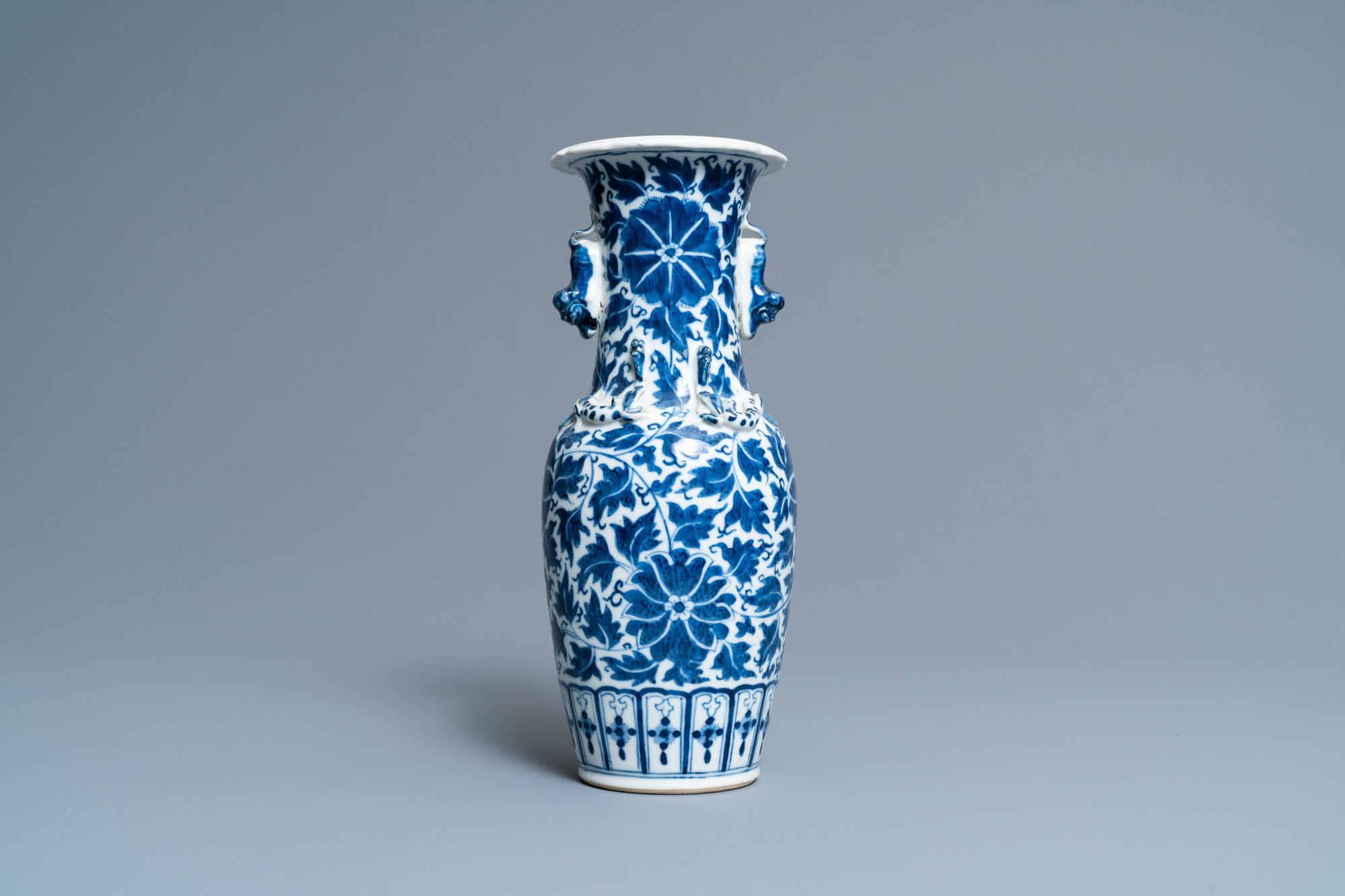 Ten mostly Chinese blue and white, famille rose and Imari-style vases, Kangxi and later - Image 8 of 13