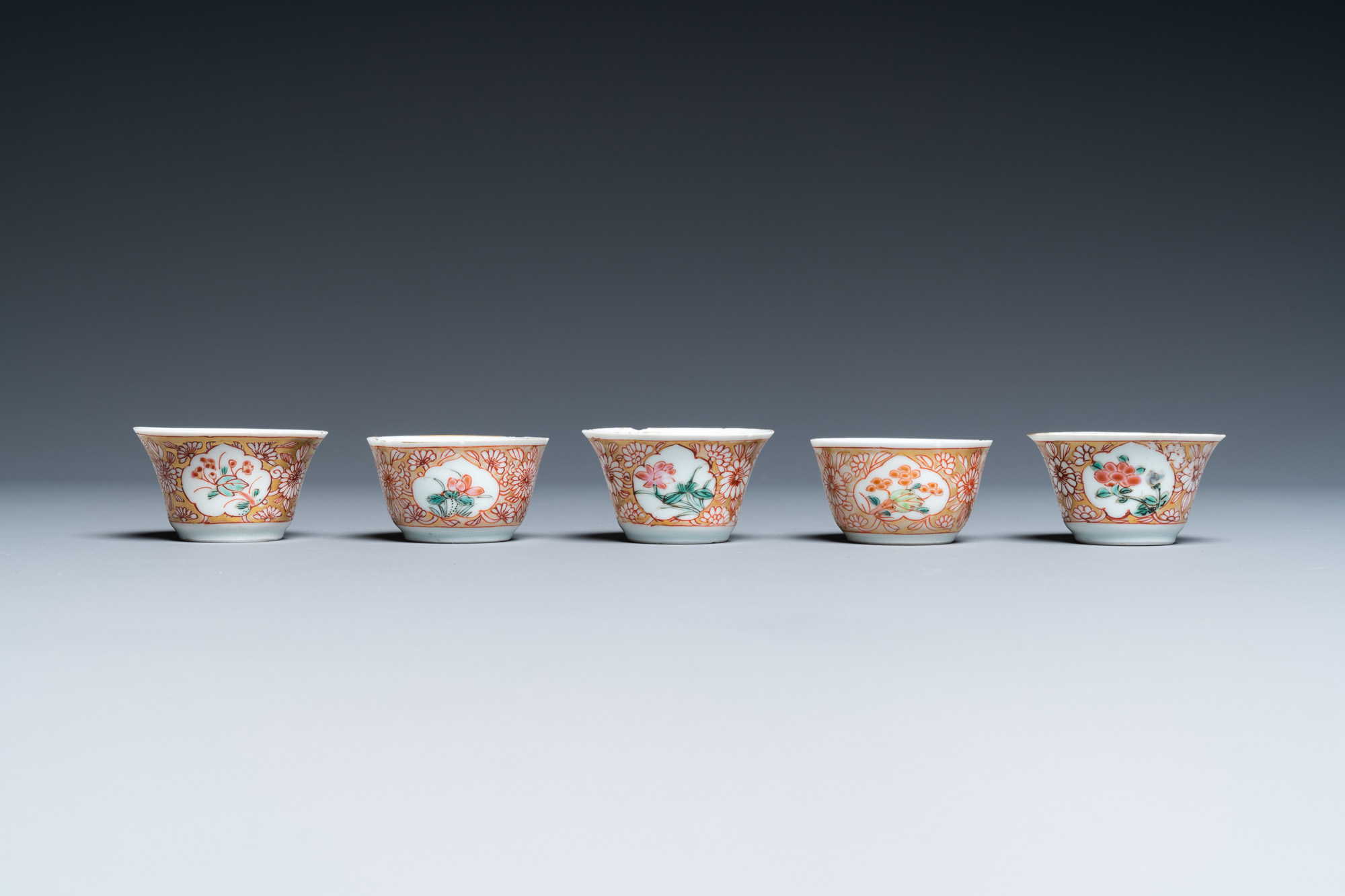 A collection of Chinese famille rose tea wares, Yongzheng/Qianlong - Image 14 of 29