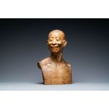 Jean Mich (France, 1871-1919): Bust of Chih-Fan, patinated terracotta