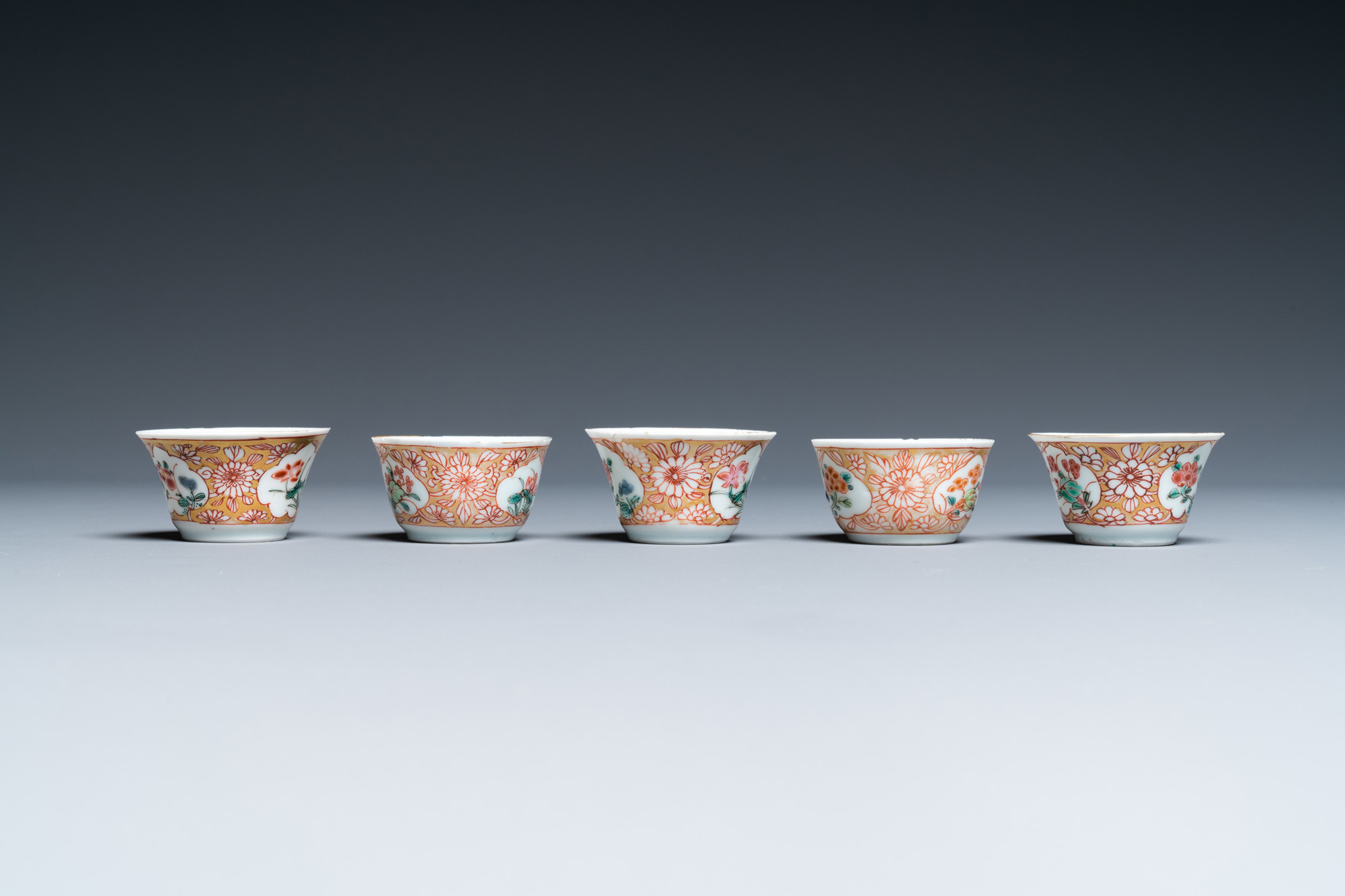 A collection of Chinese famille rose tea wares, Yongzheng/Qianlong - Image 15 of 29