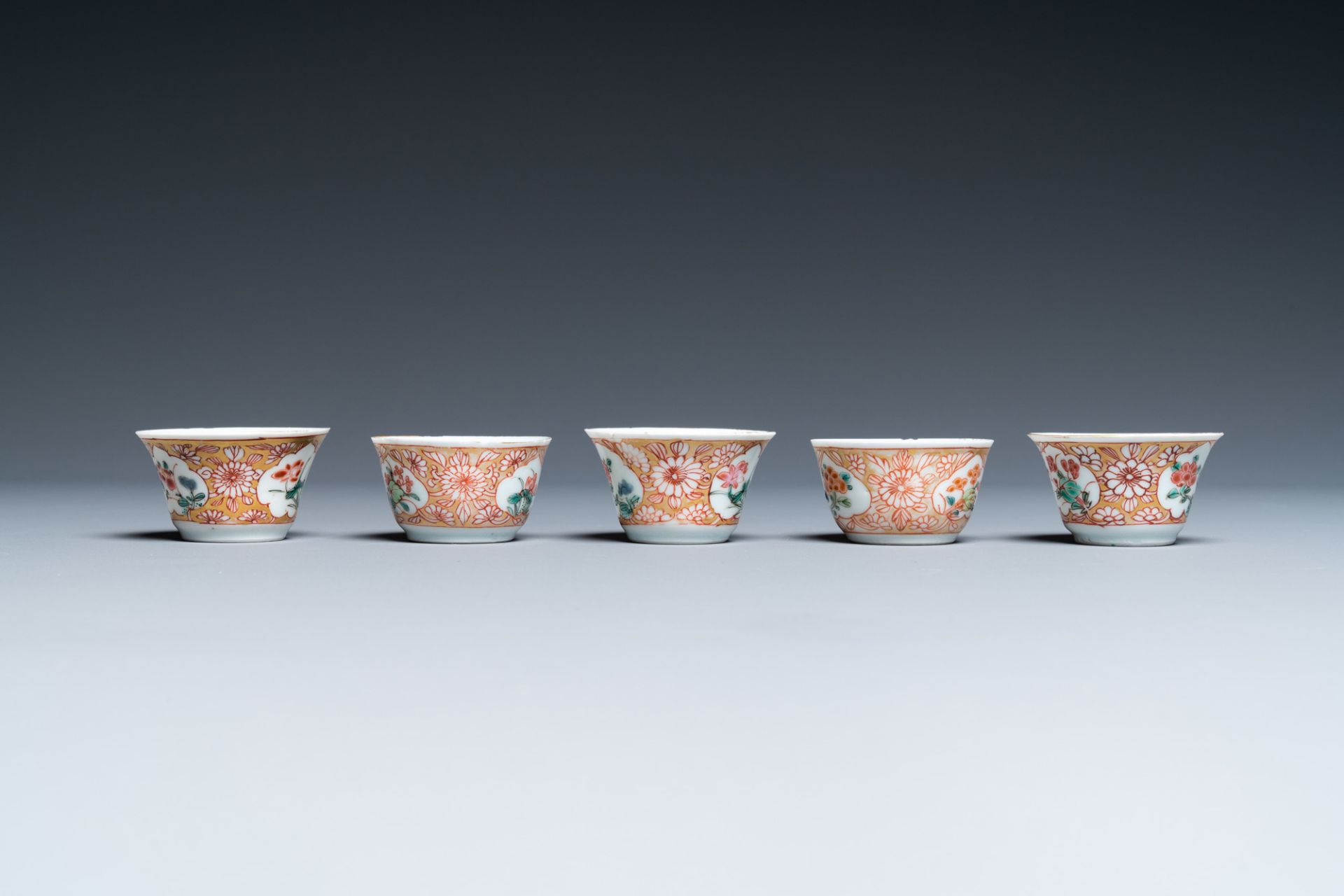 A collection of Chinese famille rose tea wares, Yongzheng/Qianlong - Image 15 of 29