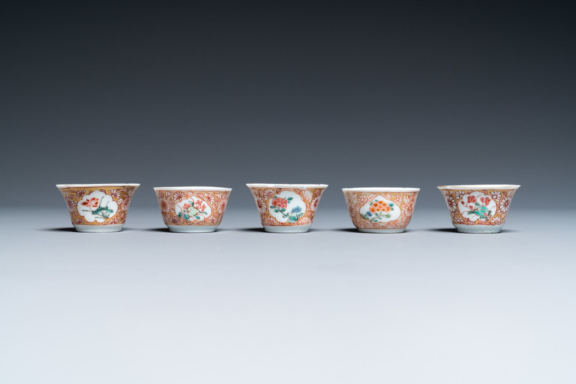 A collection of Chinese famille rose tea wares, Yongzheng/Qianlong - Image 12 of 29