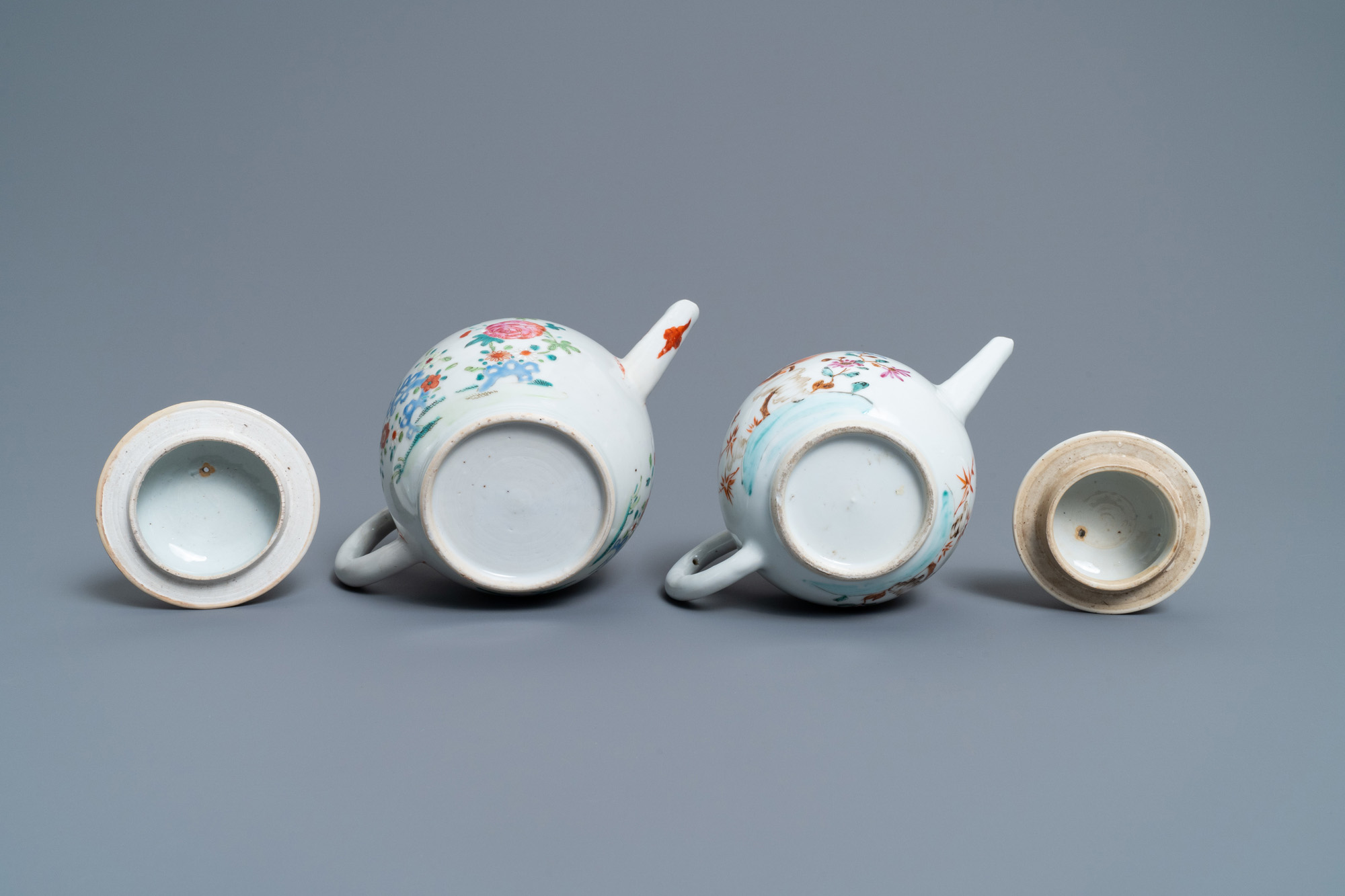 A collection of Chinese blue and white, famille rose, verte and Imari-style tea wares, Kangxi/Qianlo - Image 13 of 13