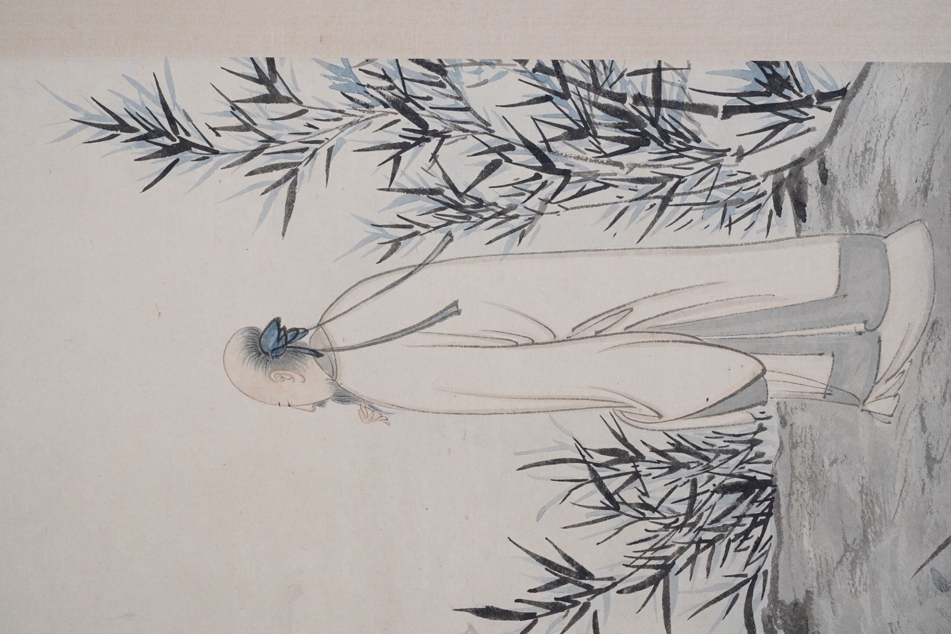 Zhang Daqian (1899-1983), ink and color on paper: 'Amidst the bamboo', dated 1949 - Image 9 of 37