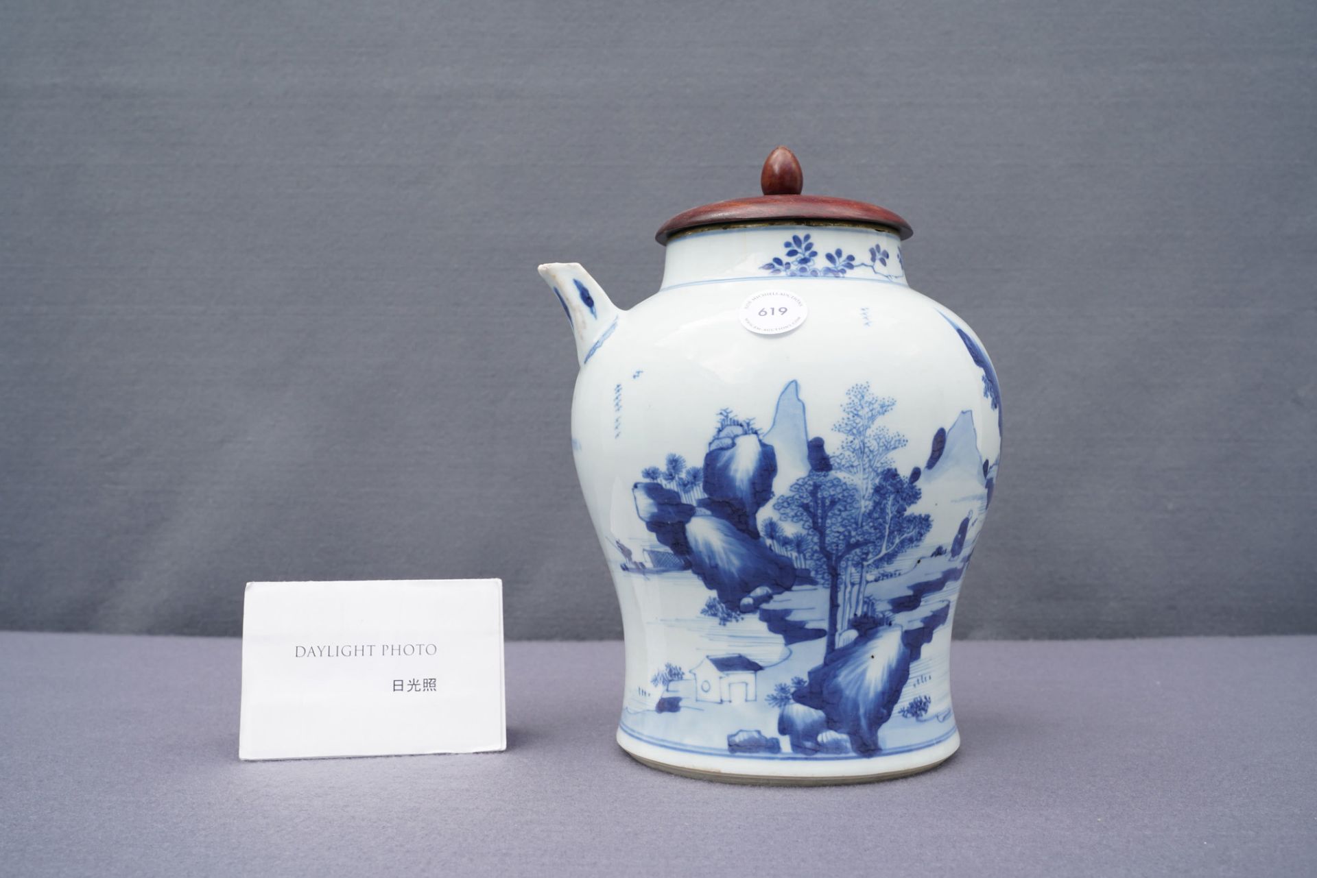 A Chinese blue and white ewer for the Vietnamese market, Kangxi - Image 9 of 18