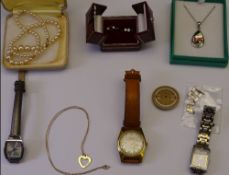 EIGHTEEN CARAT, NINE CARAT GOLD & OTHER JEWELLERY & WATCHES to include an eighteen carat gold