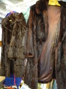 LADY'S VINTAGE FUR COATS (2) and one jacket