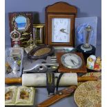 CLOCKS - Metamec and assorted mixed items (one box)