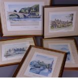 GEOFFREY COWTON limited edition prints (5) - North Wales and Shropshire scenes, signed in pencil, 28