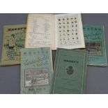 FISHING INTEREST - 'Hardy's Anglers Guides' (five), dated 1951, 1952, 1954, 1957 and 1958