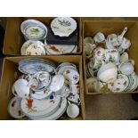 ROYAL WORCESTER HERBS & EVESHAM FRUIT & FLORAL DECORATED TABLE WARE with a quantity of similar by