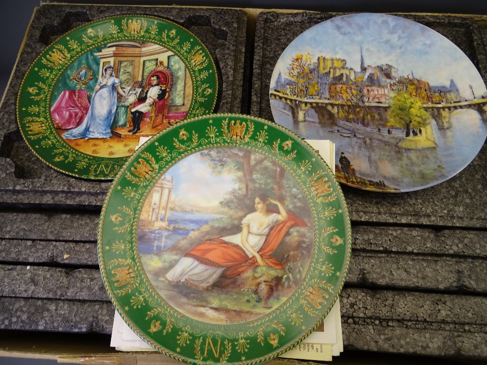 LIMOGES LIMITED EDITION COLLECTOR'S PLATES depicting Napoleon and Josephine x 13