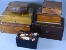 TREEN - a quantity of wooden boxes ETC