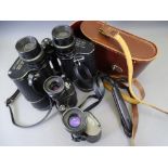 VINTAGE BINOCULAR, TWO PAIRS, Optomax 7 x 50 and Carl Zeiss Jena 8 x 30