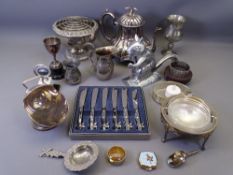 VICTORIAN & LATER EPNS WARE, modern pill boxes ETC
