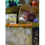 GLASSWARE - Italian, French and antique decorative and drinking glasses, a very large quantity