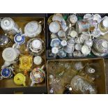 CHINA, POTTERY & GLASSWARE (within 3 boxes) including Indian Tree, Eggshell ETC