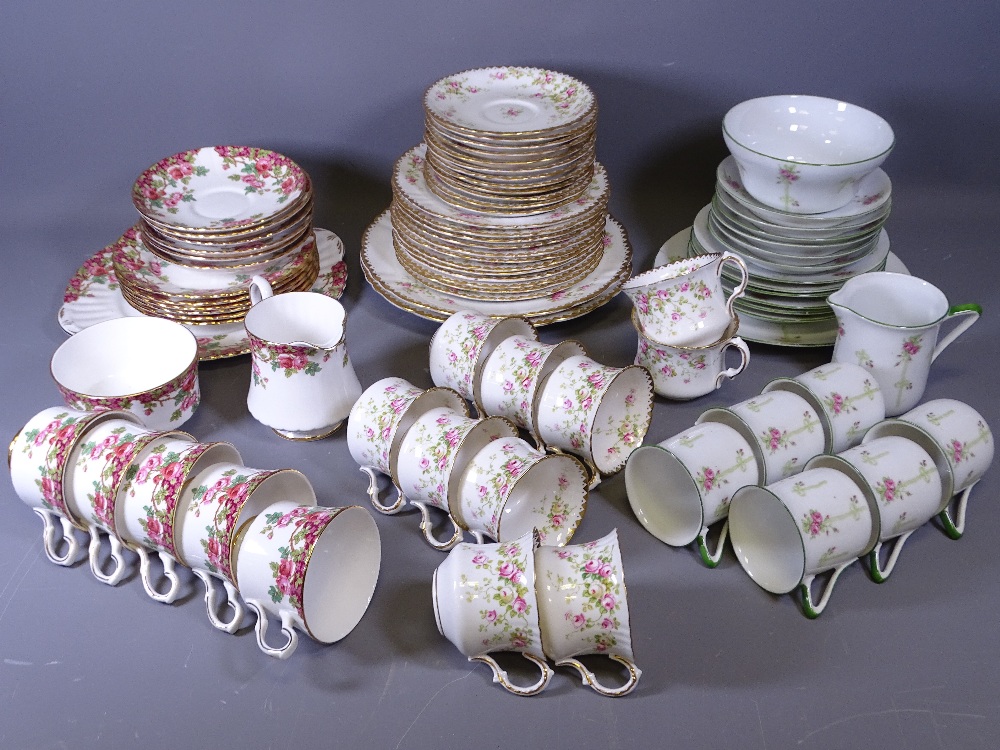 ROYAL STAFFORD OLDE ENGLISH GARDEN TEAWARE and an assortment of other Staffordshire teaware