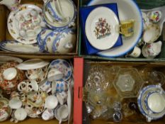 QUEEN CHARLOTTE DINNER & TEAWARE, a large quantity of antique Staffordshire teaware, Booths