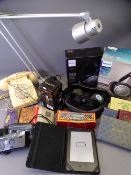 VINTAGE PLAYING CARDS, DRAUGHTS, dominoes, Minolta Classic 8 x 40 binoculars, boxed Phillips