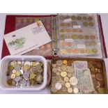 BRITISH & CONTINENTAL COIN COLLECTION, quantity of notes and a Britannia Bridge commemorative