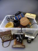 BELLOWS CAMERA IN LEATHER CASE, Olympus ON30 and other interesting items including a Festival of