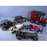 BURAGO & SIMILAR MODEL VINTAGE VEHICLES including tin plate and one for M R Parry Chemist
