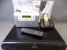 ROBERTS GEMINI 46 MAINS RADIO (working) and a Panasonic HDD & DVD player with controls and