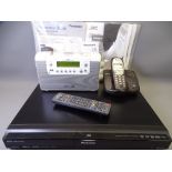 ROBERTS GEMINI 46 MAINS RADIO (working) and a Panasonic HDD & DVD player with controls and