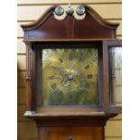 18TH CENTURY OAK & MAHOGANY 30 HOUR LONGCASE CLOCK, by John Collings of Sodbury (Chipping Sodbury,