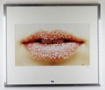 KATE MARTIN limited edition (145/650) colour photographic art print - entitled verso 'Sugar Lips'